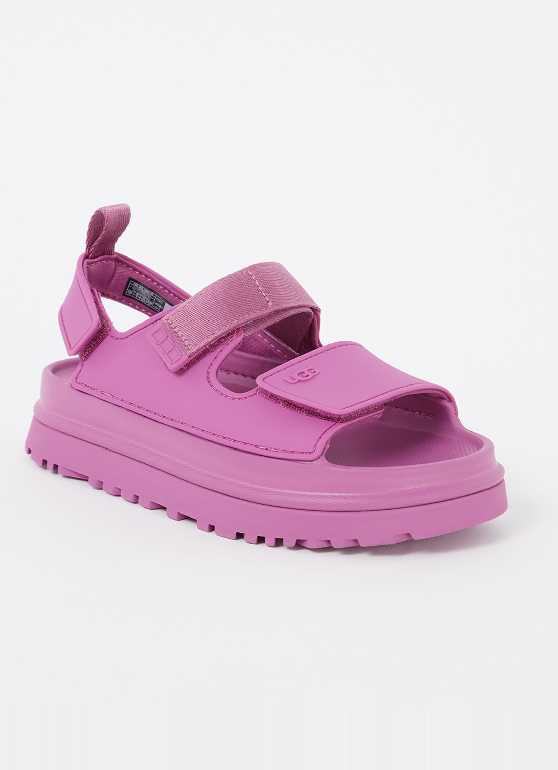 UGG Goldenglow sandaal met logo - voorkant 2 roze