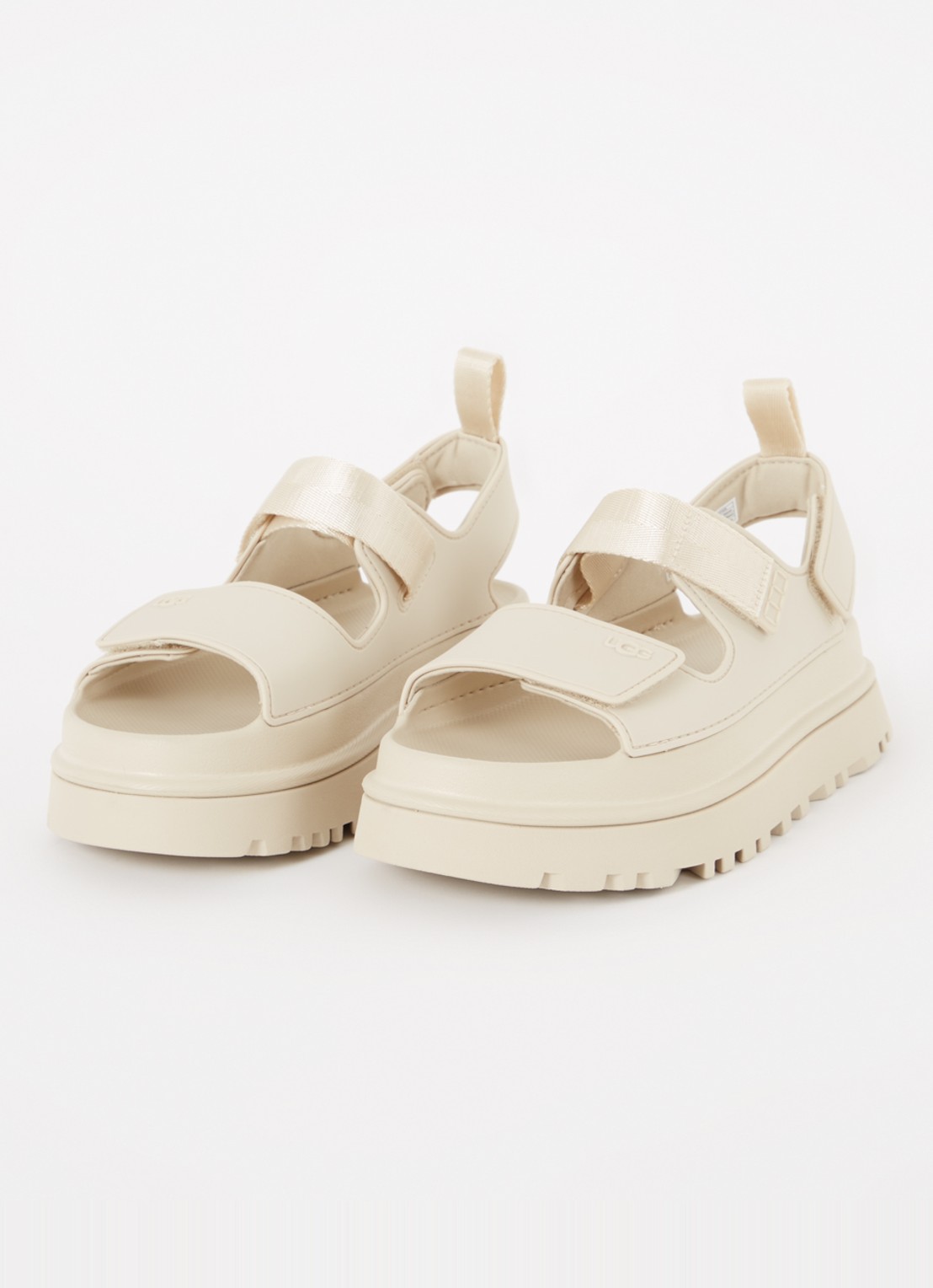 UGG Goldenglow sandaal met logo - detail 3 creme