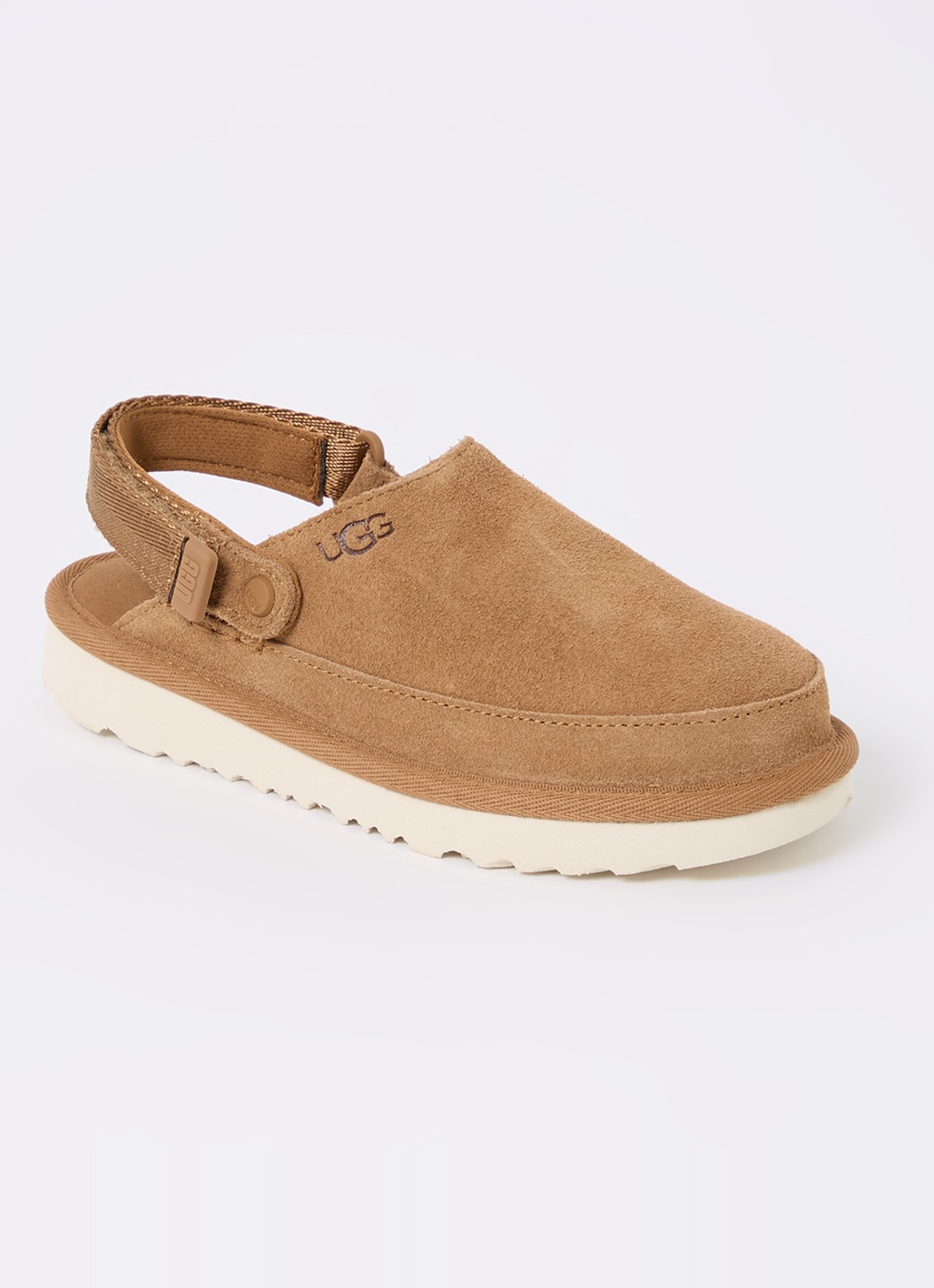 UGG Goldenstar muiltje van suède - voorkant 3 kastanjebruin