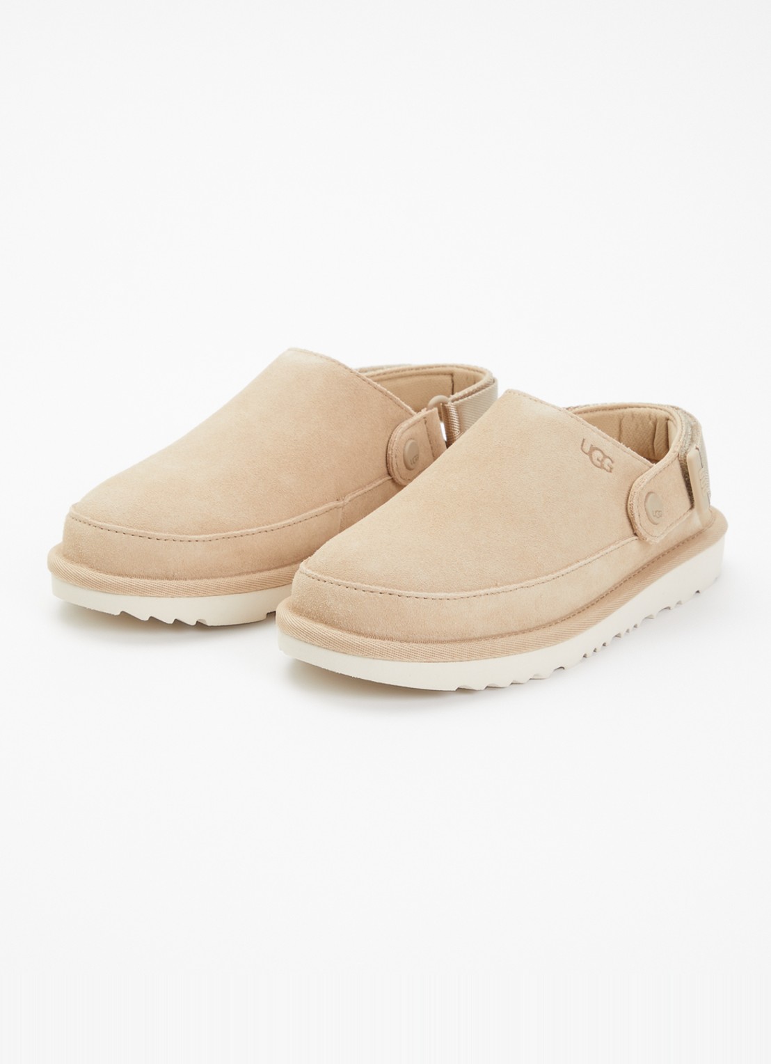 UGG Goldenstar muiltje van suède - voorkant 2 beige