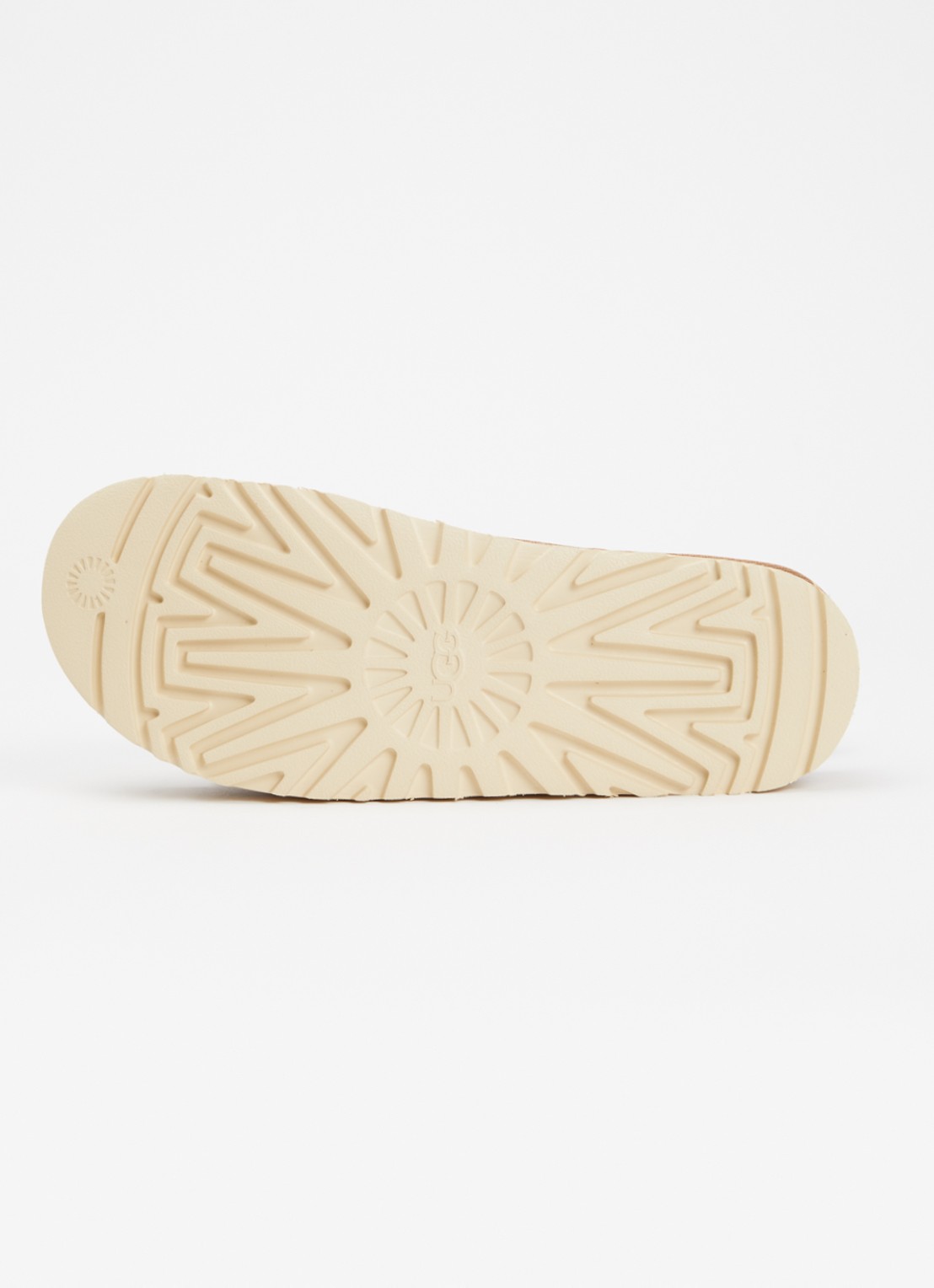 UGG Goldenstar sandaal van suède - detail 4 kastanjebruin