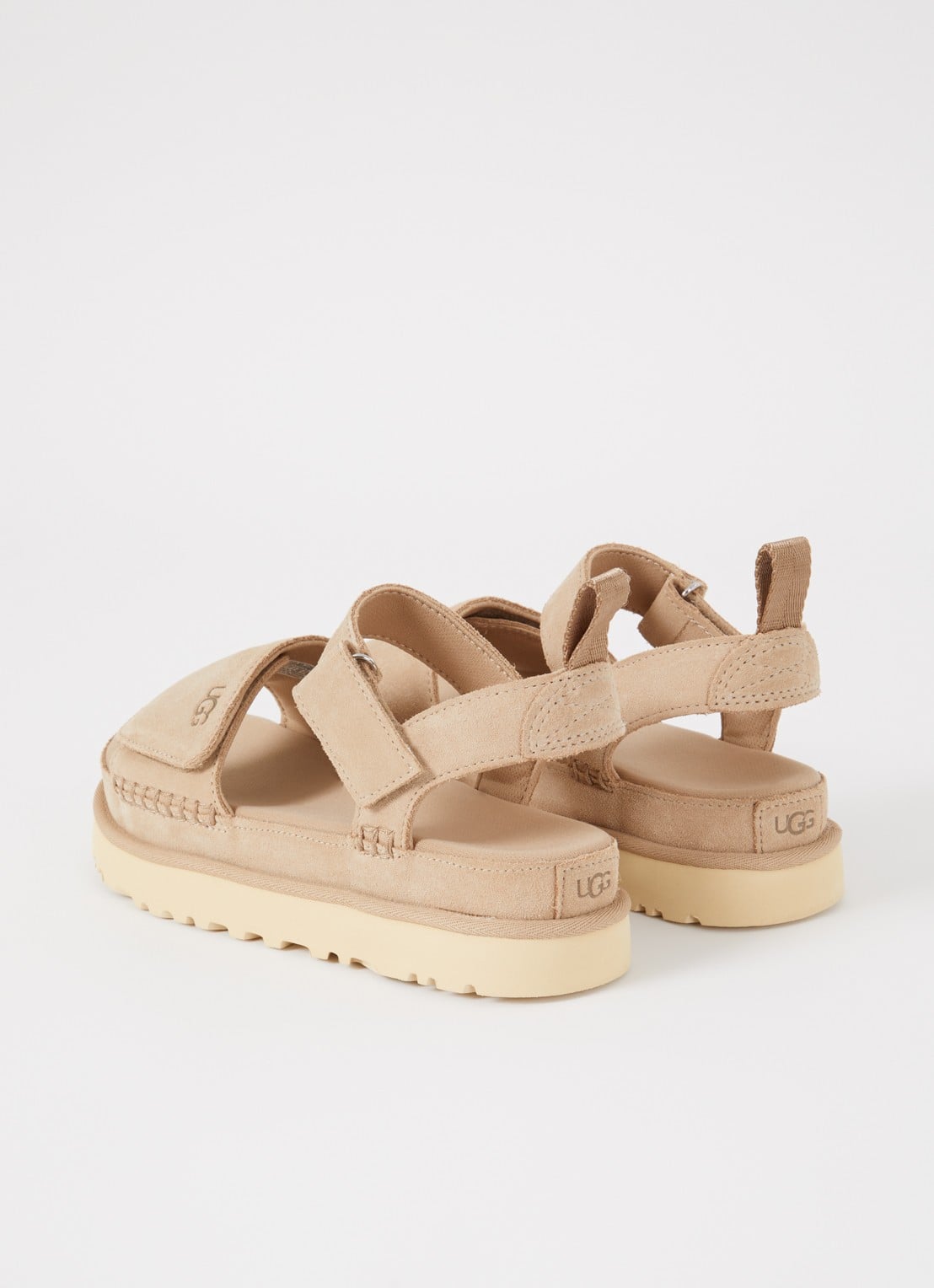 UGG Goldenstar sandaal van suède - achterkant 2 beige