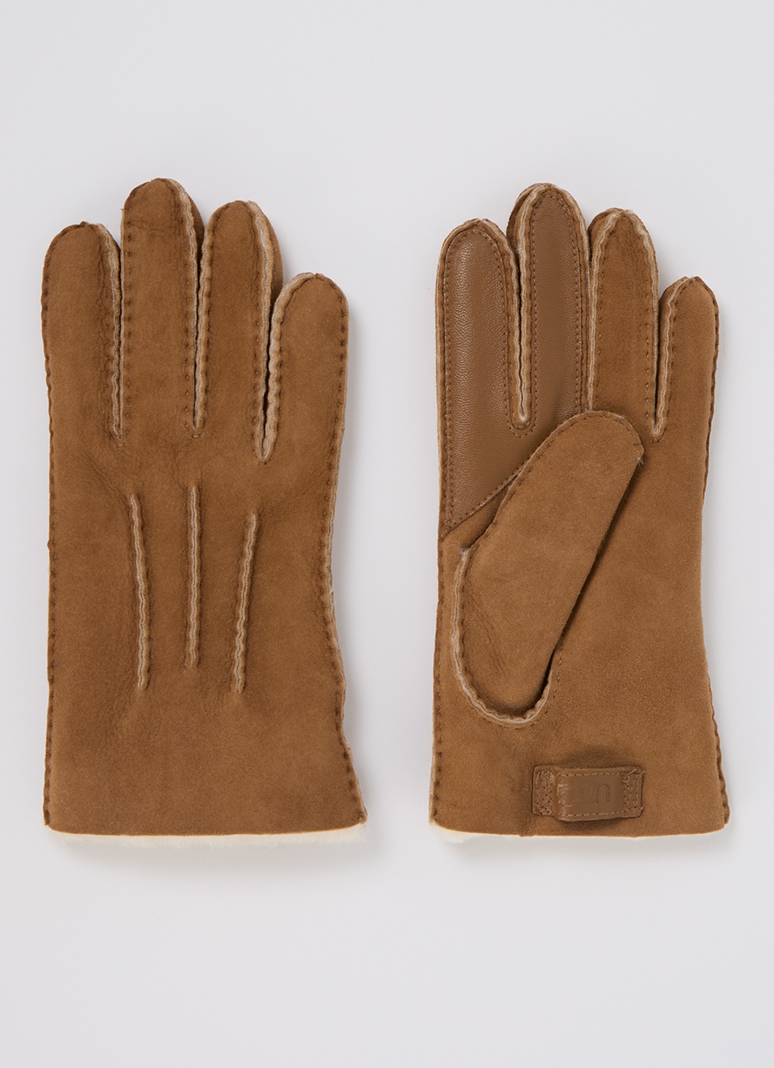 UGG Handschoenen van schapenleer  - detail camel