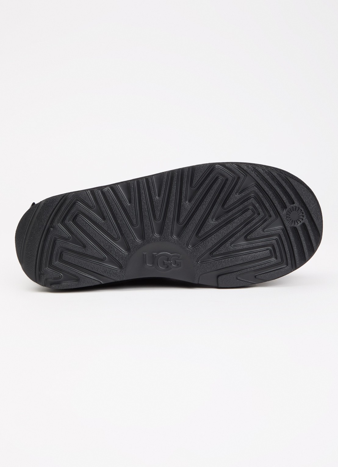 UGG K Ultra Mini Bailey enkellaarsje van suède met strikdetail - detail zwart