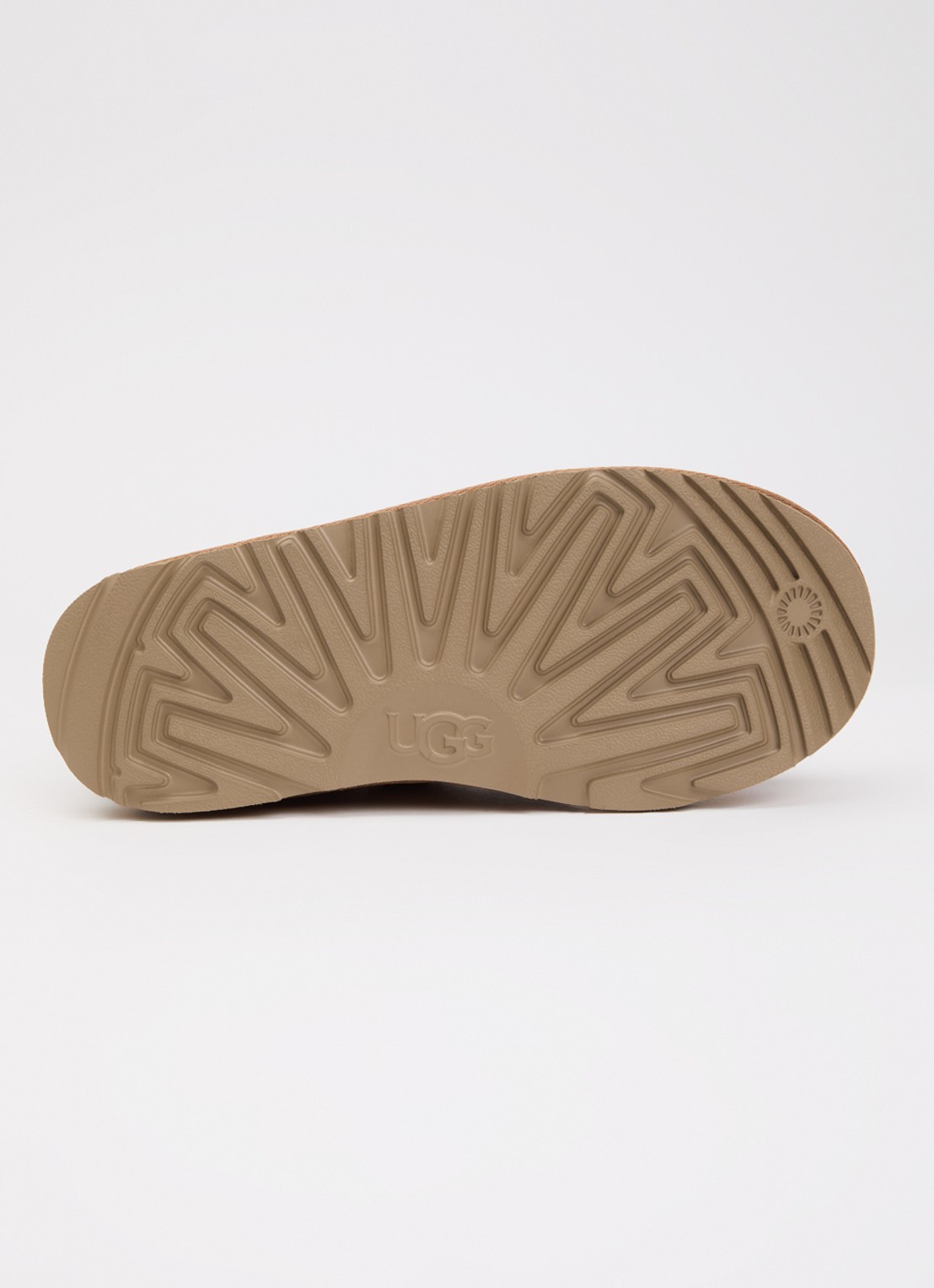 UGG K Ultra Mini Bailey enkellaarsje van suède met strikdetail - detail 4 camel