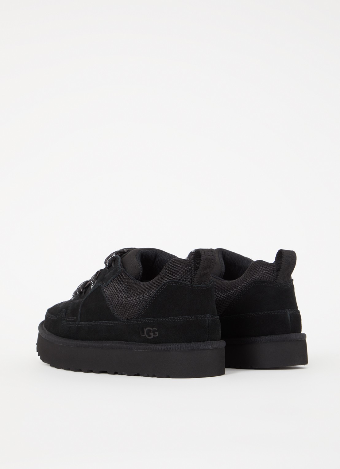 UGG Lo Lowmel sneaker met mesh details - achterkant 4 zwart