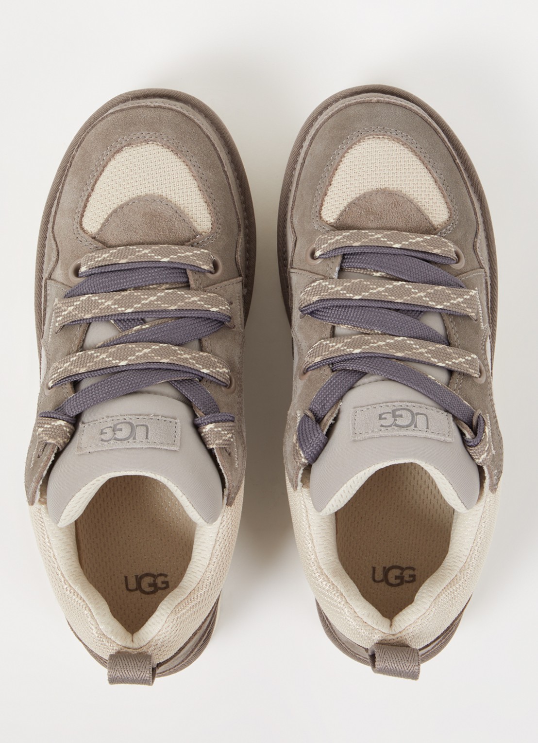 UGG Lo Lowmel sneaker met suède details - detail 2 grijs