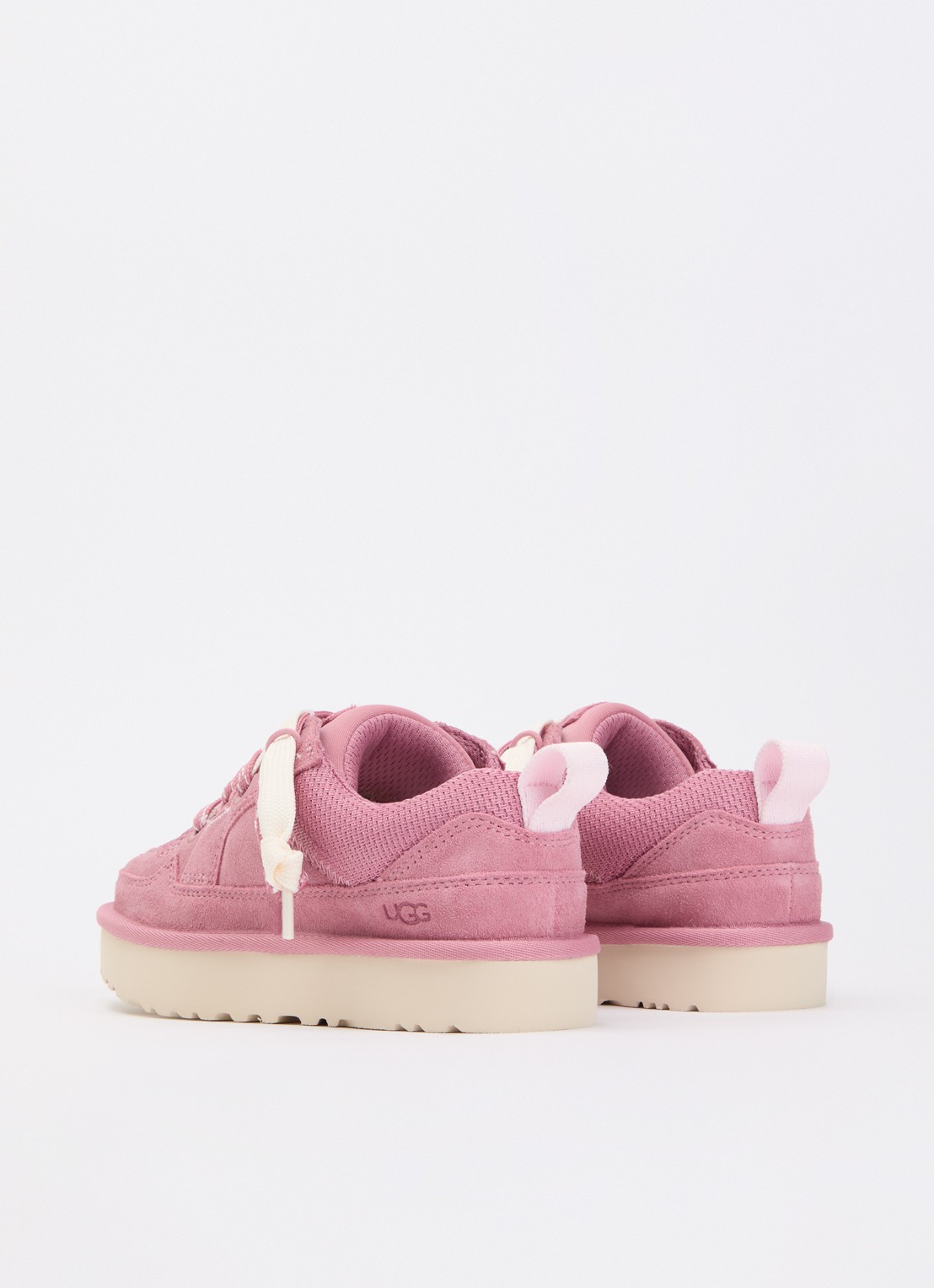 UGG Lo Lowmel sneaker van suède - achterkant 2 roze