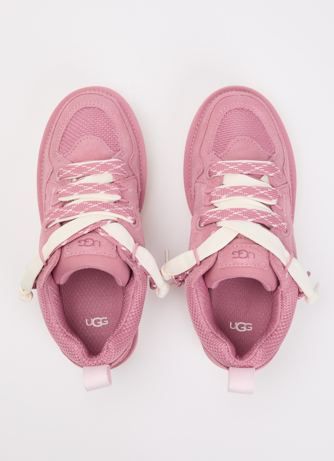 UGG Lo Lowmel sneaker van suède - detail 4 roze