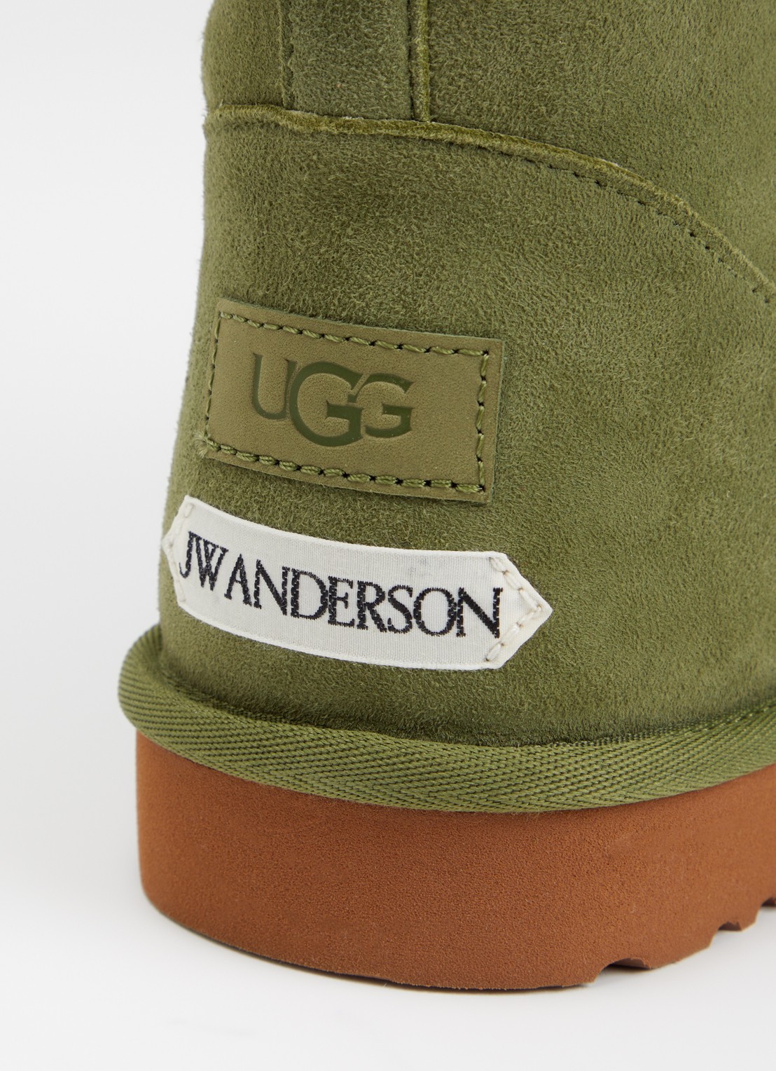 UGG Loafer Boot enkellaarsje van lamssuède - detail 4 mosgroen