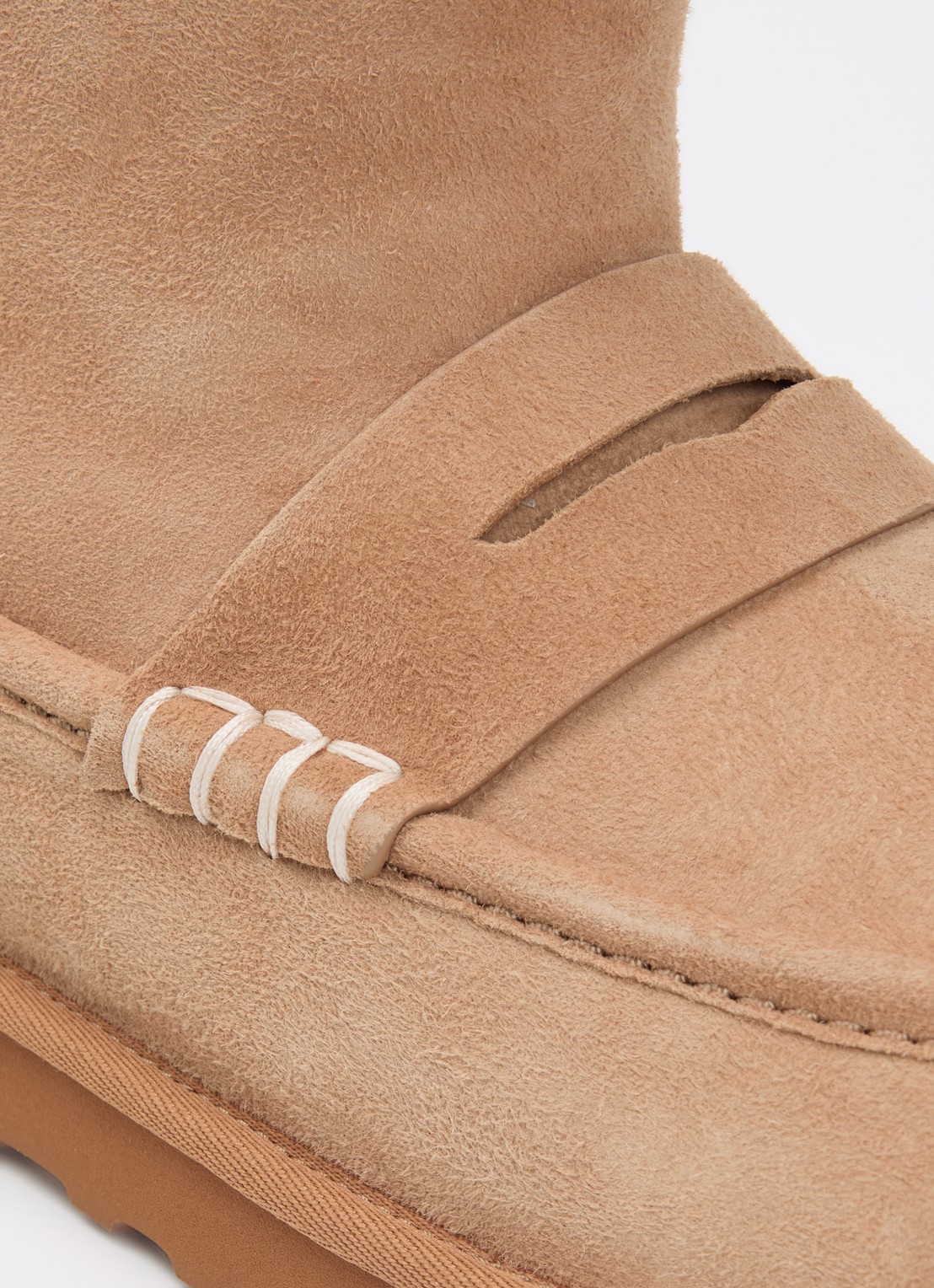 UGG Loafer Boot enkellaarsje van lamssuède - detail 3 camel
