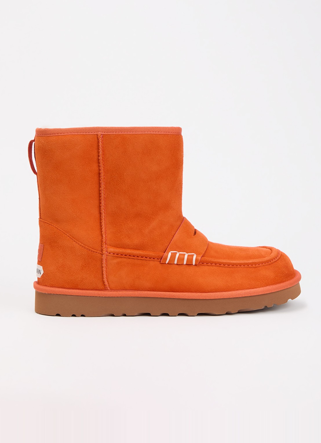 UGG Loafer Boot enkellaarsje van lamssuède - voorkant 5 donkeroranje