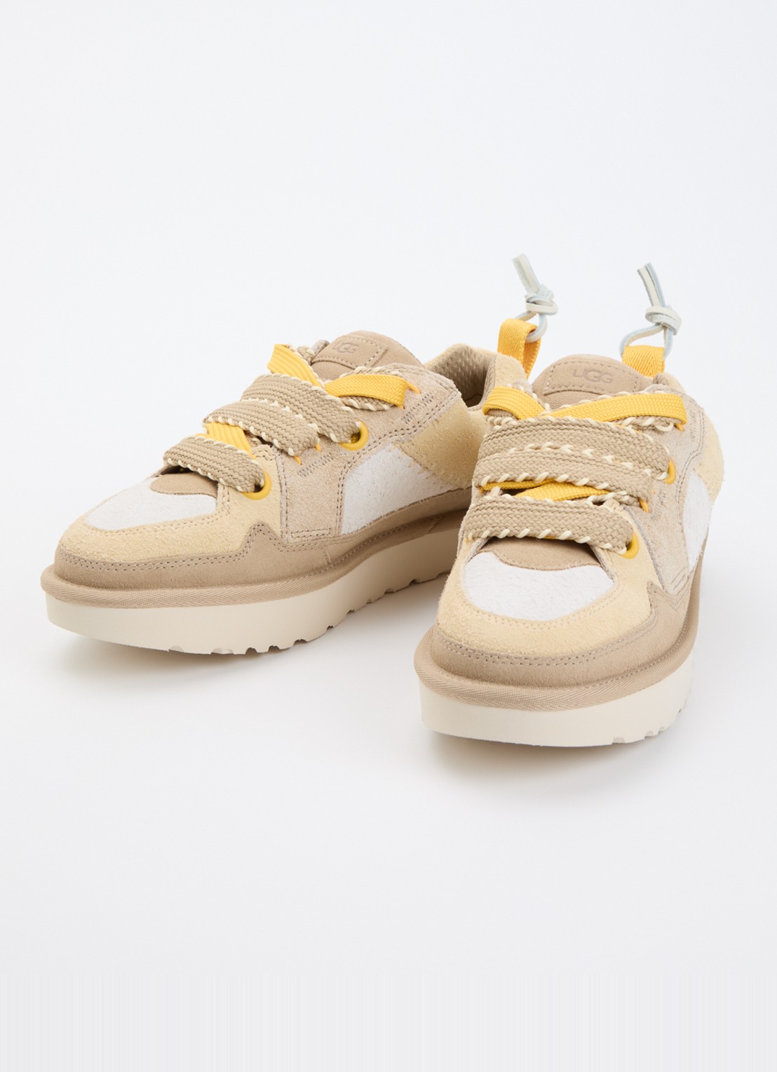 UGG Lowmel Biarritz sneaker van suède  - detail 2 lichtbruin