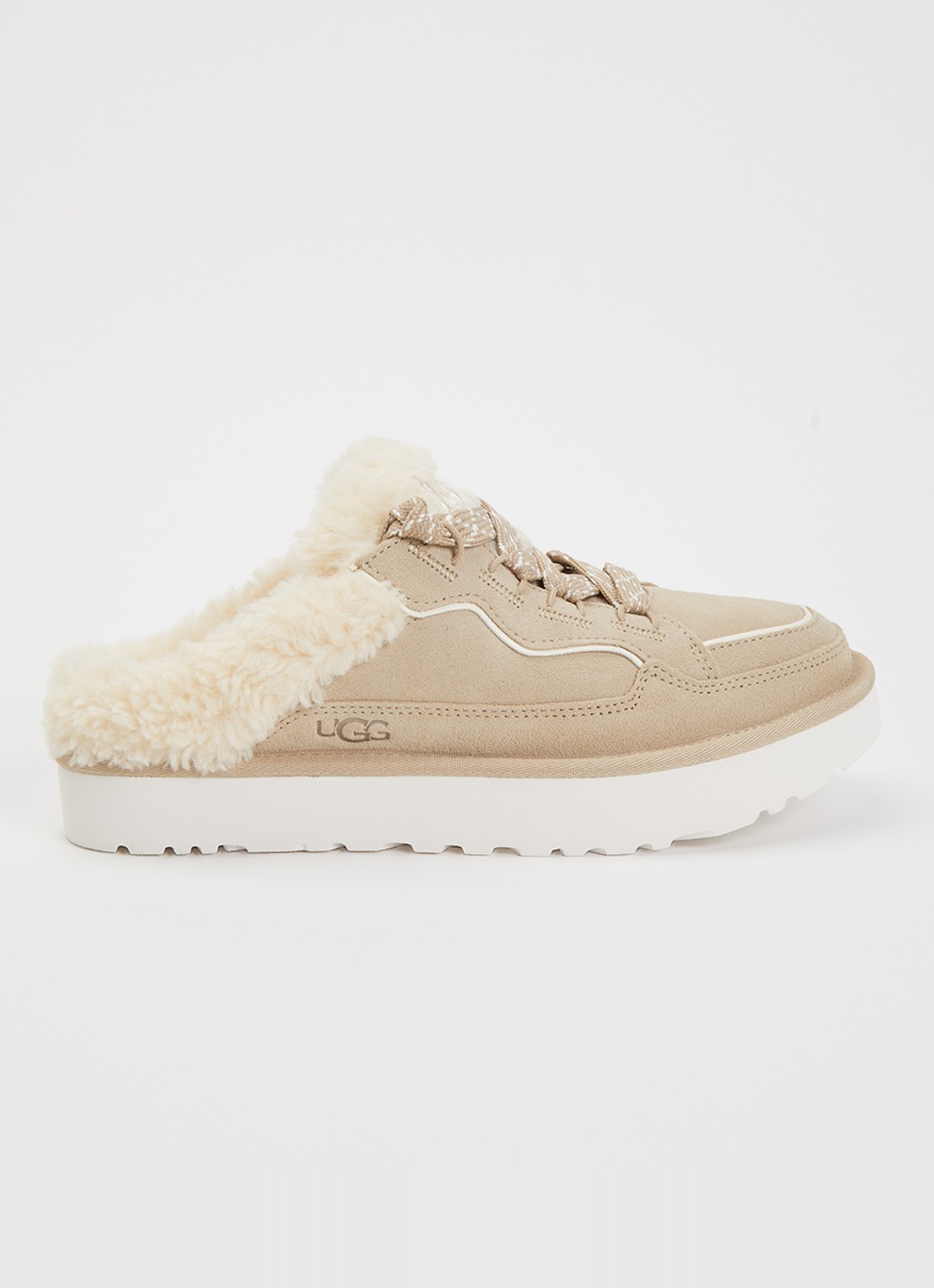 UGG Lowmel muiltje van suède - voorkant 5 beige