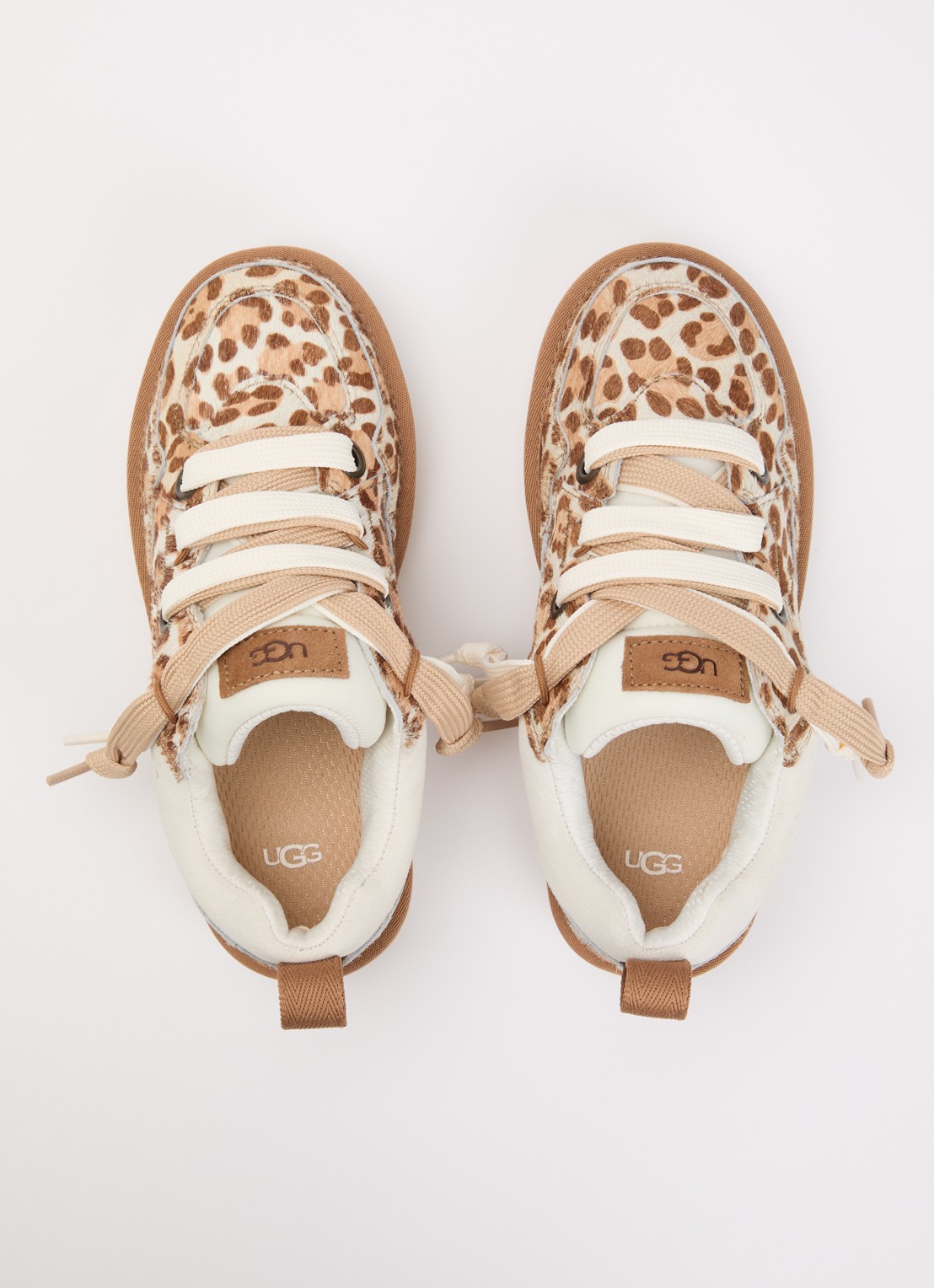 UGG Lowmel sneaker met panterprint - detail 3 beige