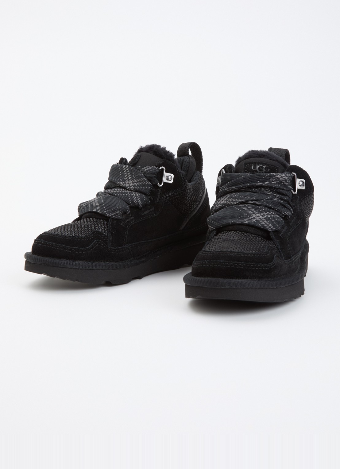 UGG Lowmel sneaker met suede details - voorkant 4 zwart