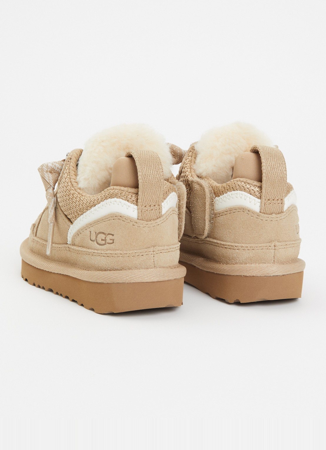 UGG Lowmel sneaker met suède details - achterkant 6 donkerbeige