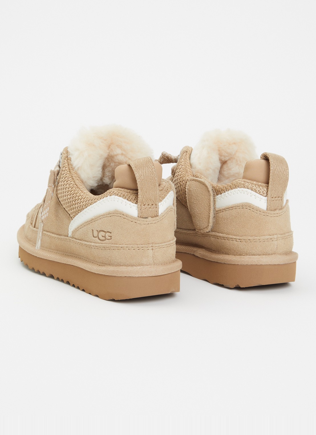 UGG Lowmel sneaker met suède details - achterkant 7 donkerbeige