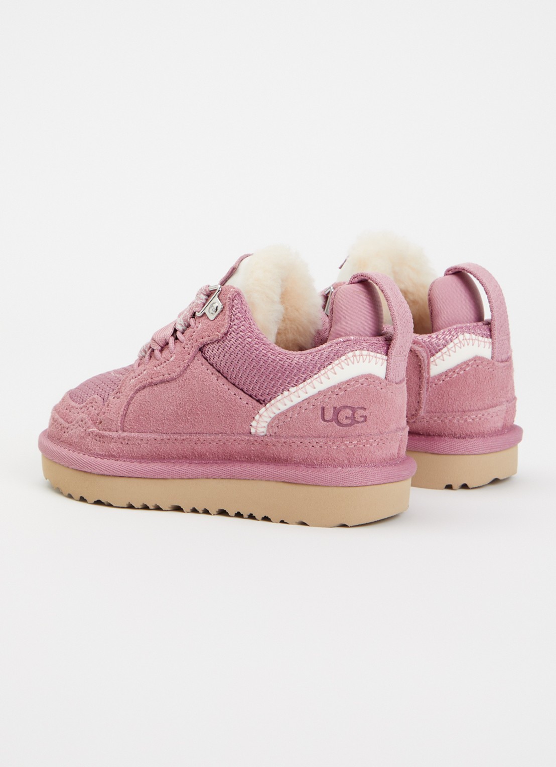 UGG Lowmel sneaker met suède details - achterkant 4 oudroze