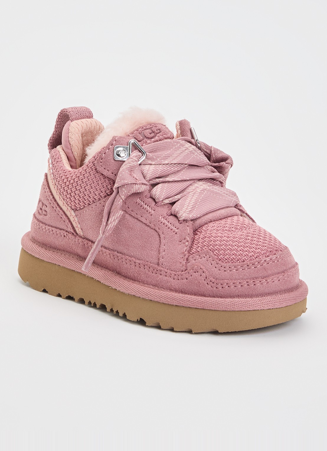UGG Lowmel sneaker met suède details - voorkant 3 koraalroze