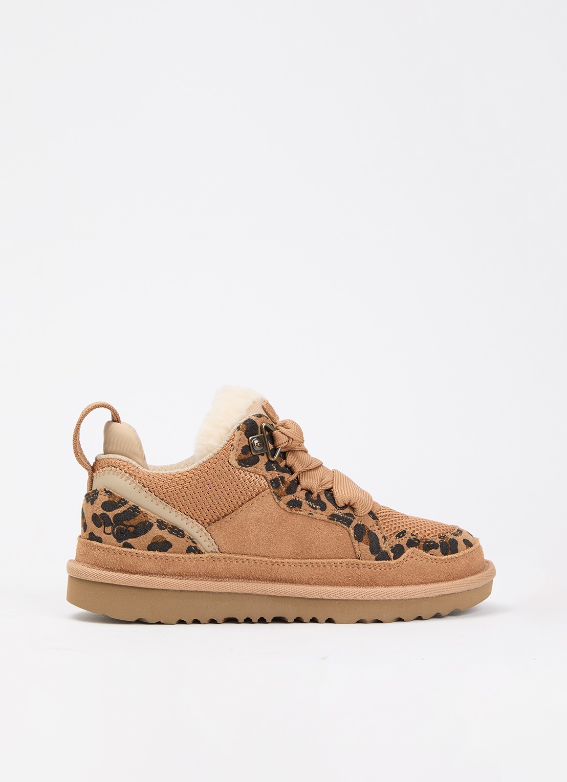 UGG Lowmel sneaker met suède details - voorkant 2 lichtbruin
