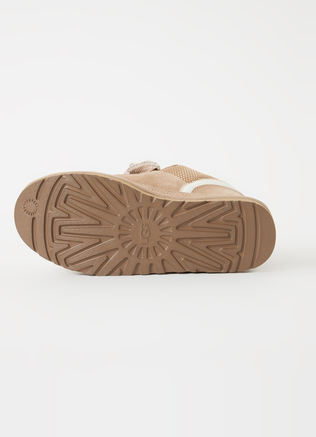 UGG Lowmel sneaker met suède details - detail 4 zand