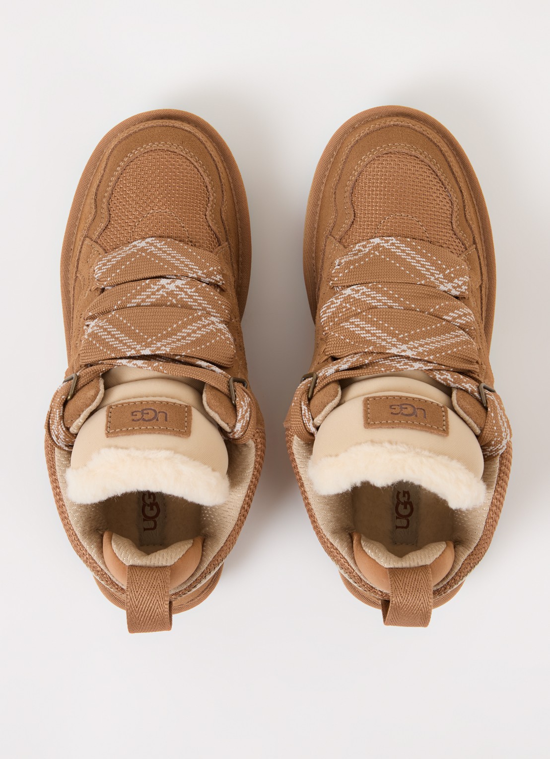 UGG Lowmel sneaker met suède details - detail 4 camel