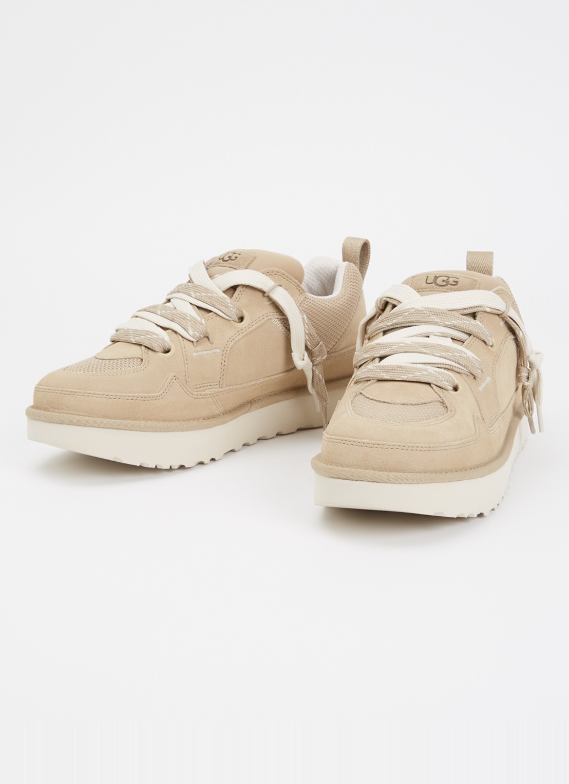 UGG Lowmel sneaker met suède details - detail 3 beige