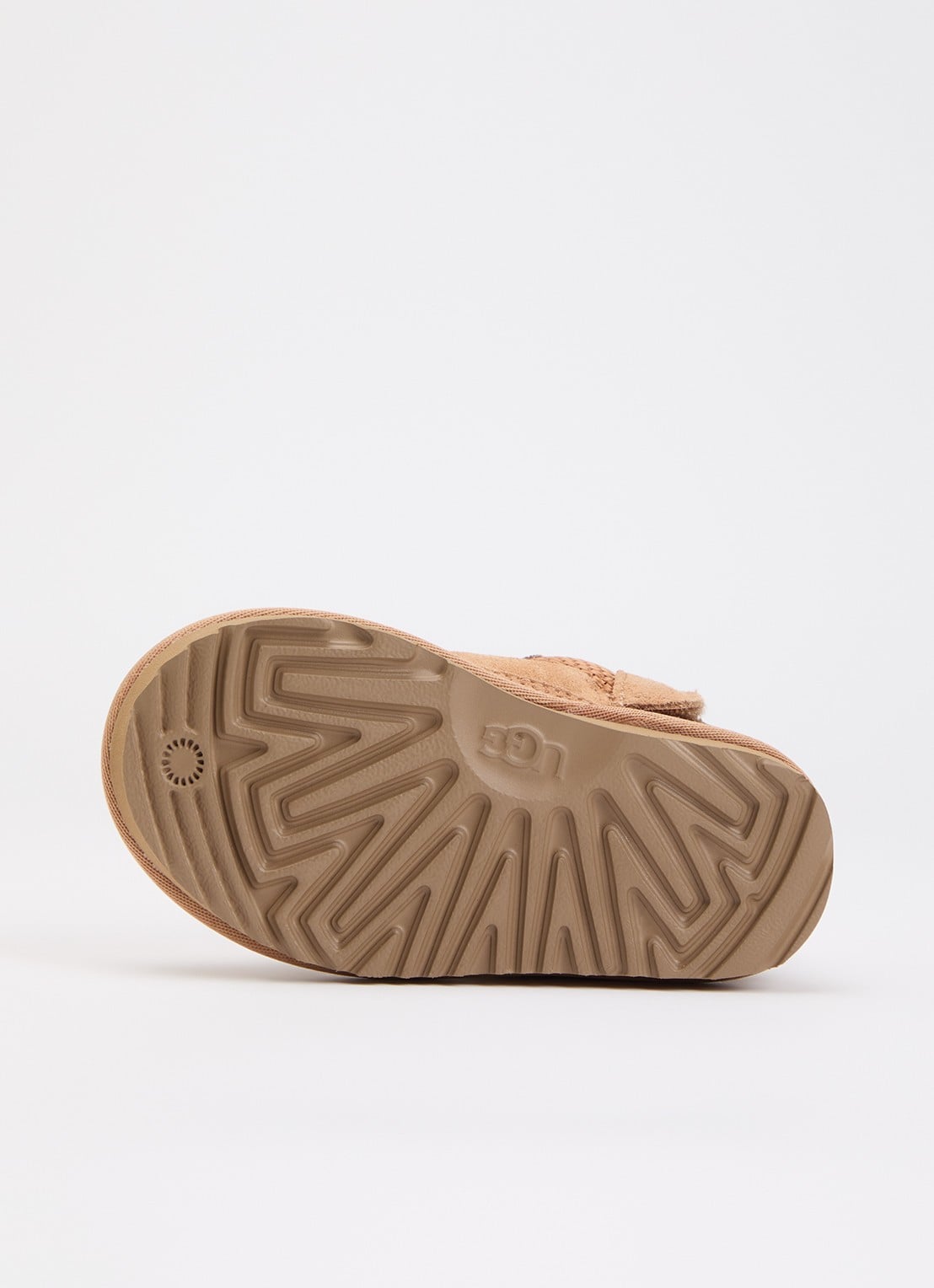 UGG Lowmel Spotted sneaker van suède met panterprint - detail beige