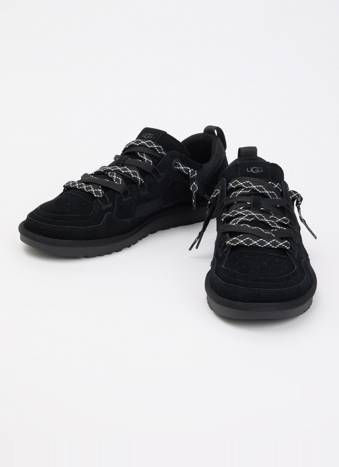 UGG Minimel sneaker met suède details - detail zwart