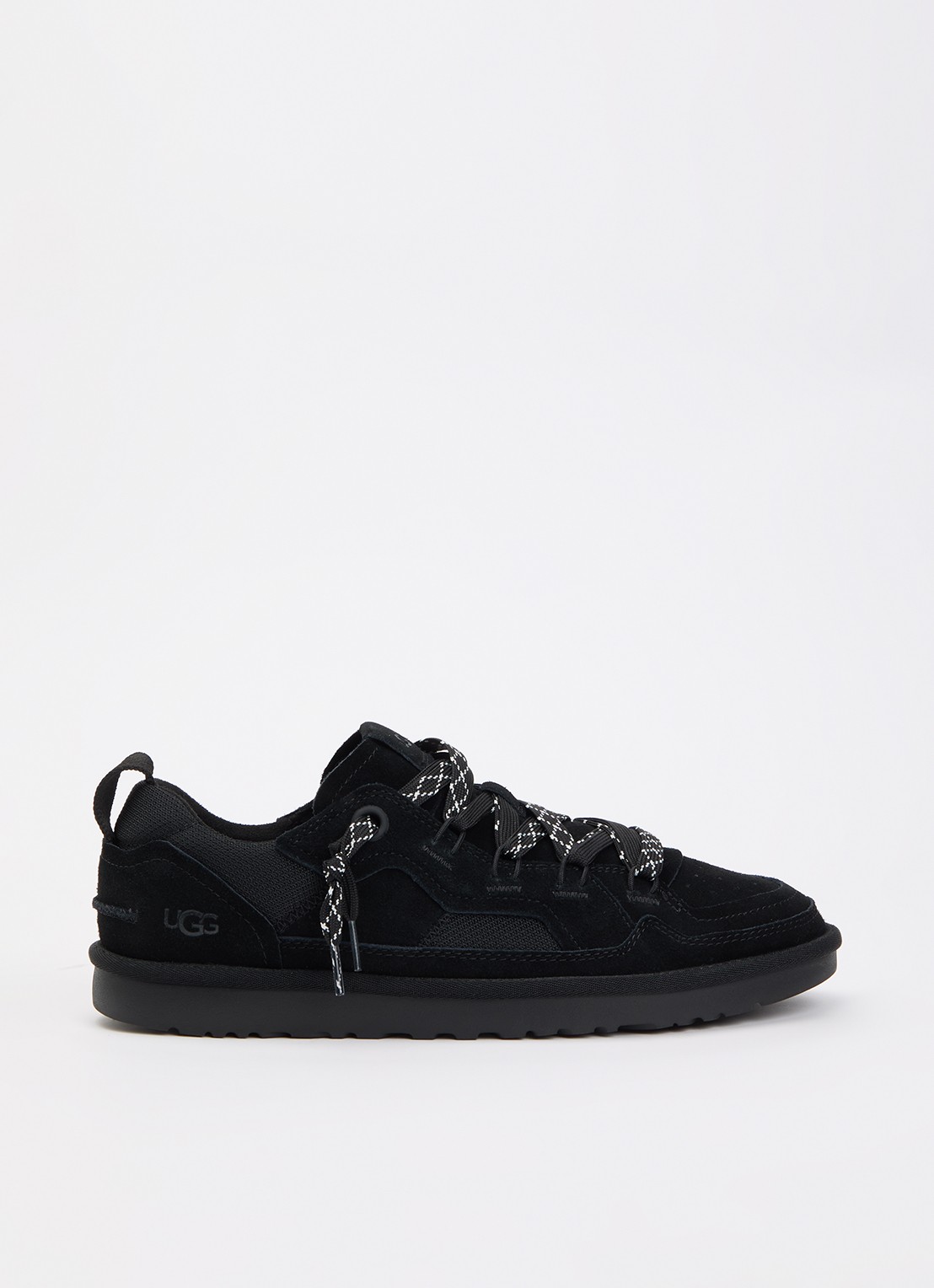UGG Minimel sneaker met suède details - voorkant 4 zwart