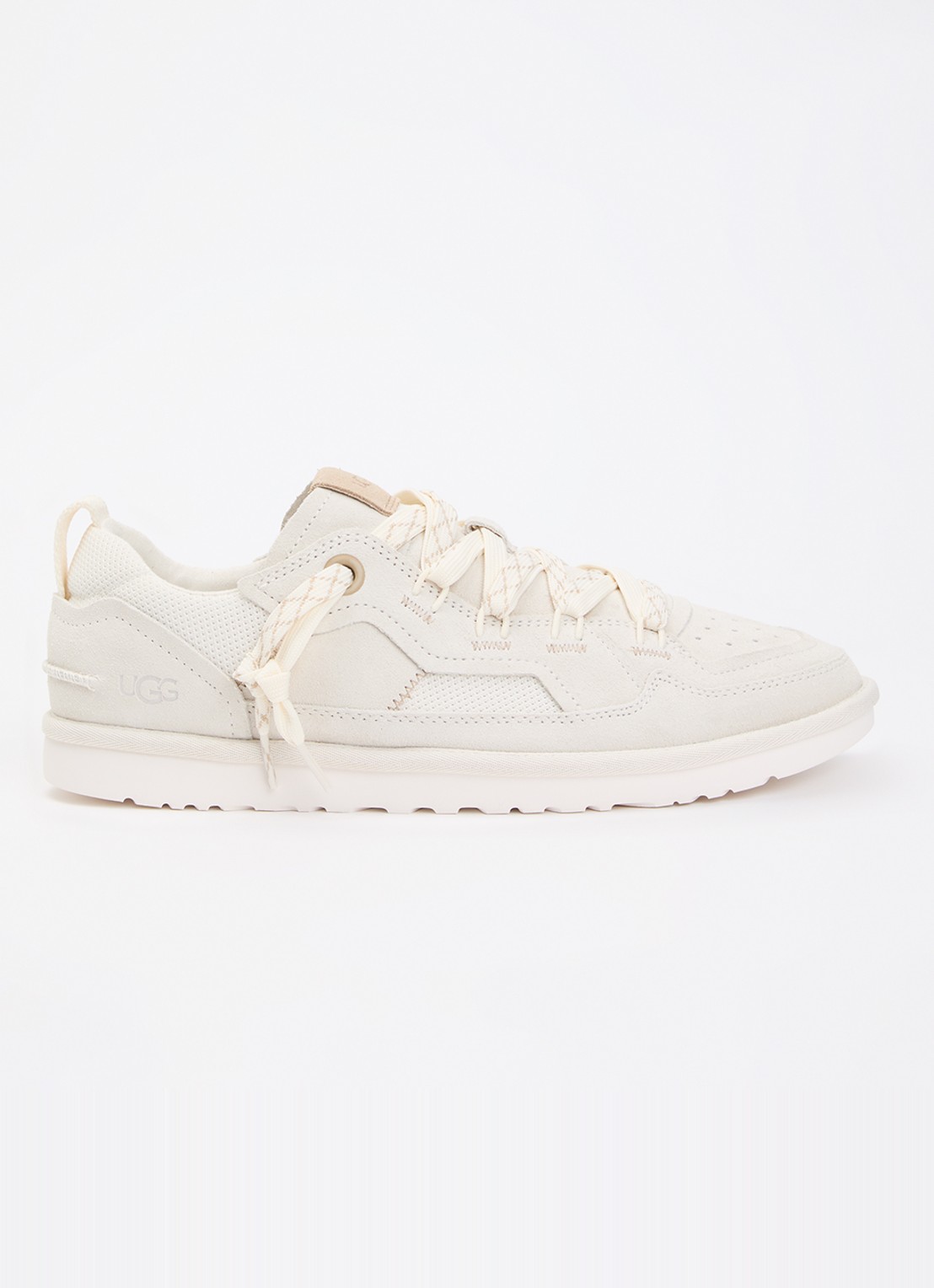 UGG Minimel sneaker van suède  - voorkant 2 gebroken wit
