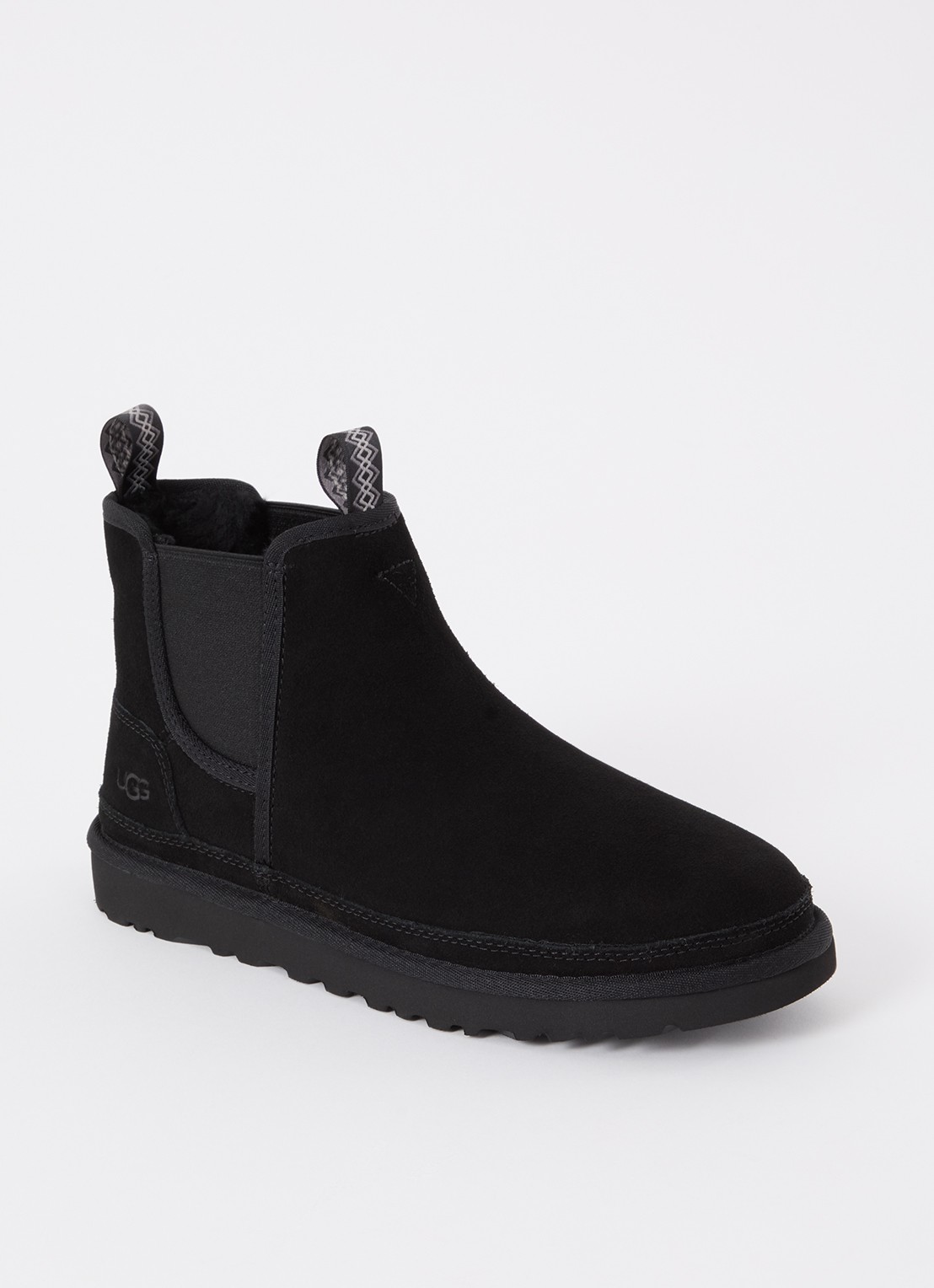 UGG Neumel chelsea boot van suède - voorkant 2 zwart