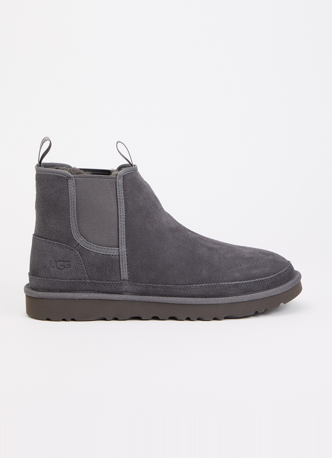 UGG Neumel chelsea boot van suède - voorkant 3 grijs