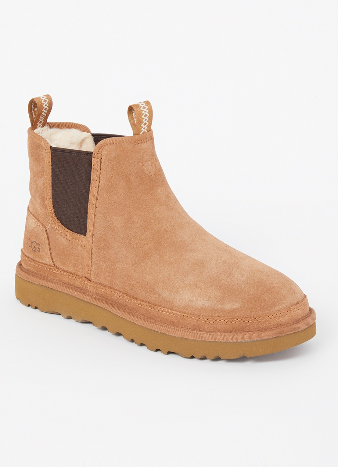UGG Neumel chelsea boot van suède - voorkant 4 camel