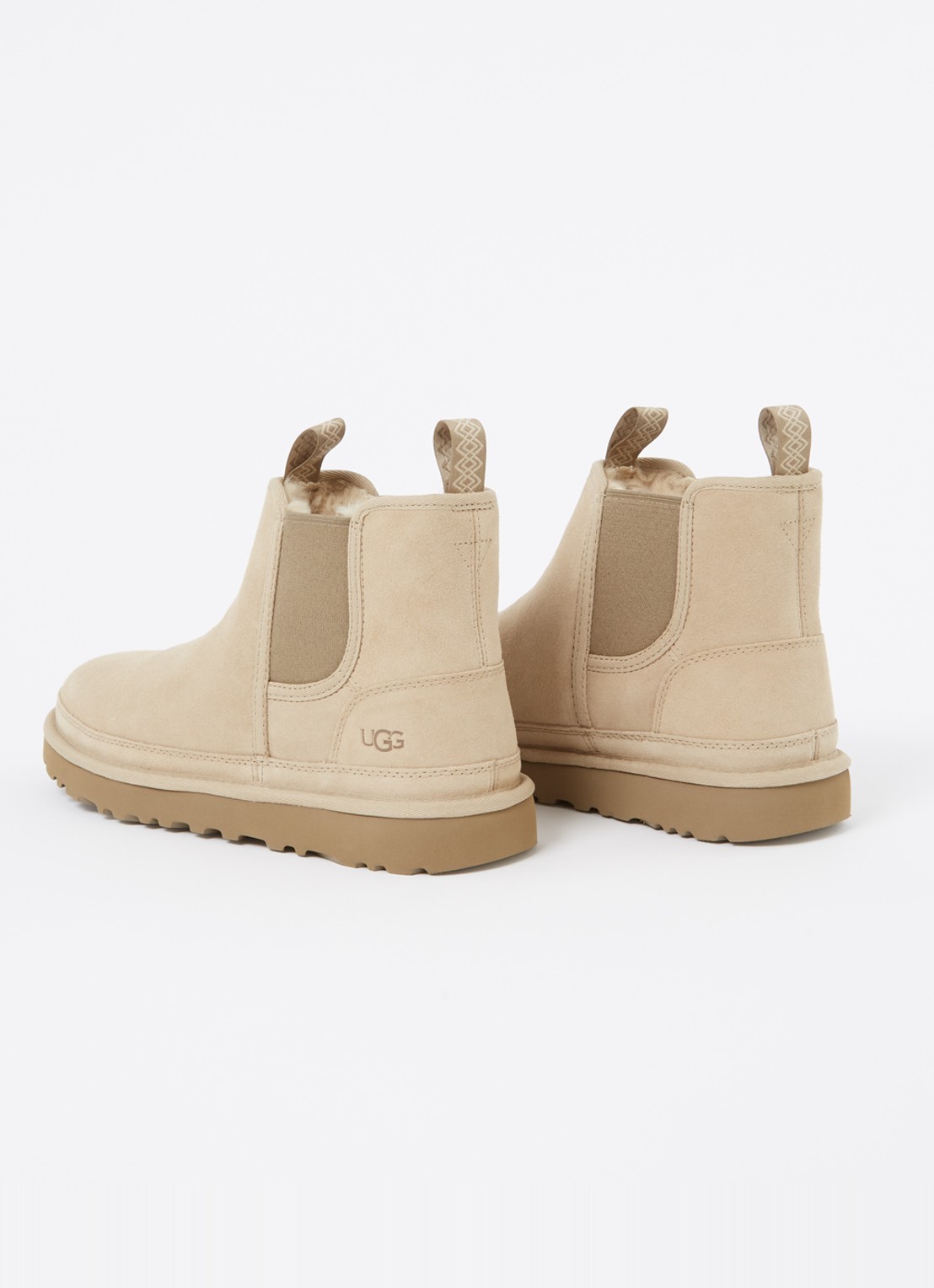 UGG Neumel chelsea boot van suède - achterkant 4 beige