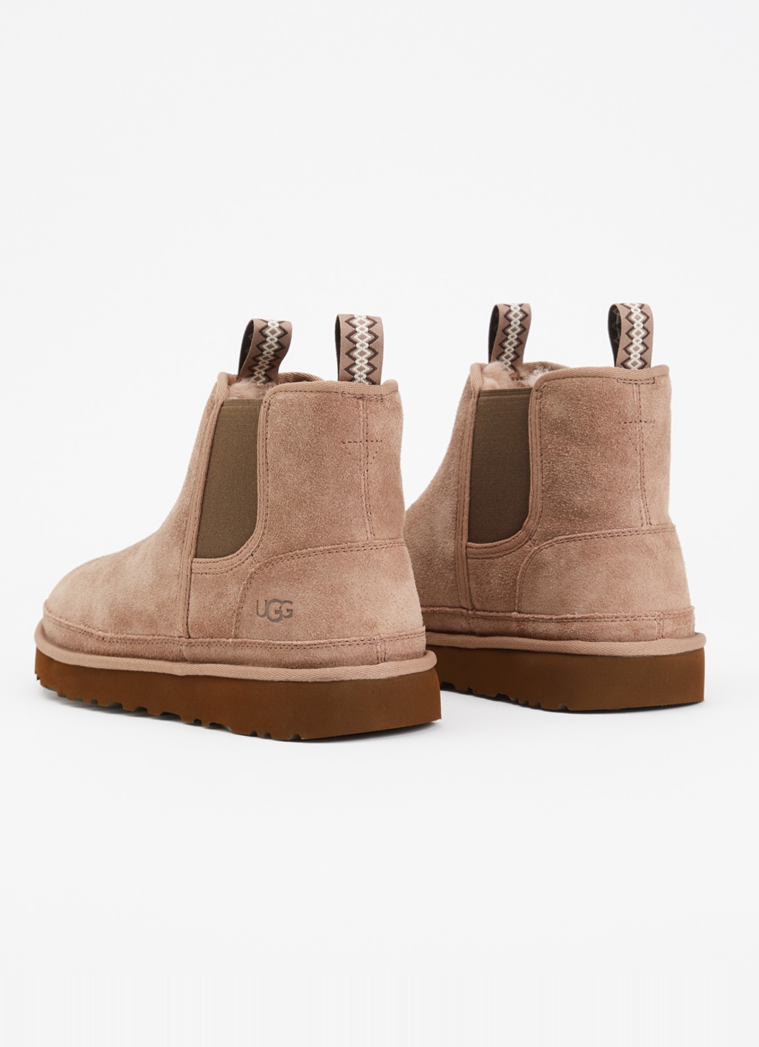 UGG Neumel chelsea boot van suède  - achterkant lichtbruin