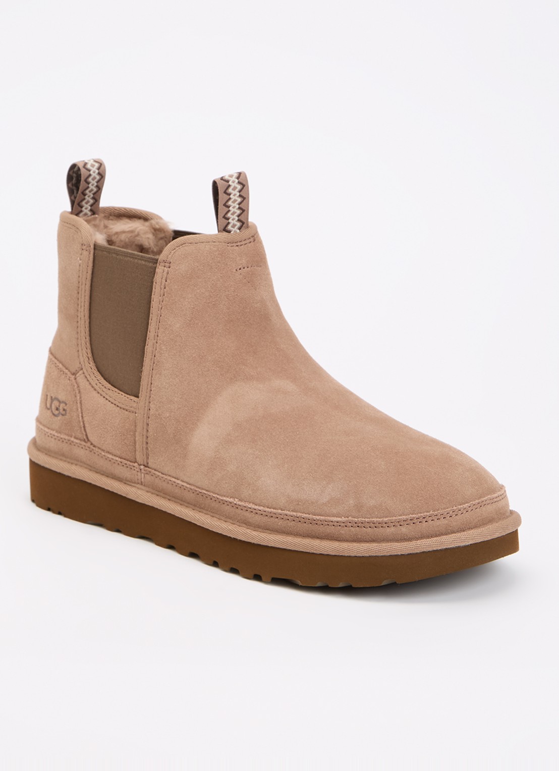 UGG Neumel chelsea boot van suède  - voorkant 4 beige