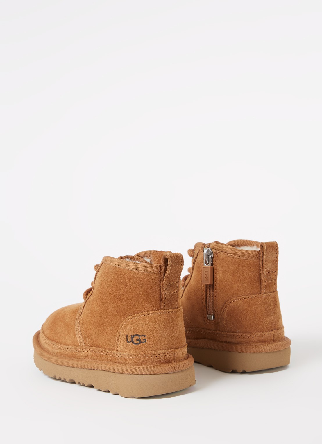 UGG Neumel II enkellaarsje van suède - detail 3 cognac