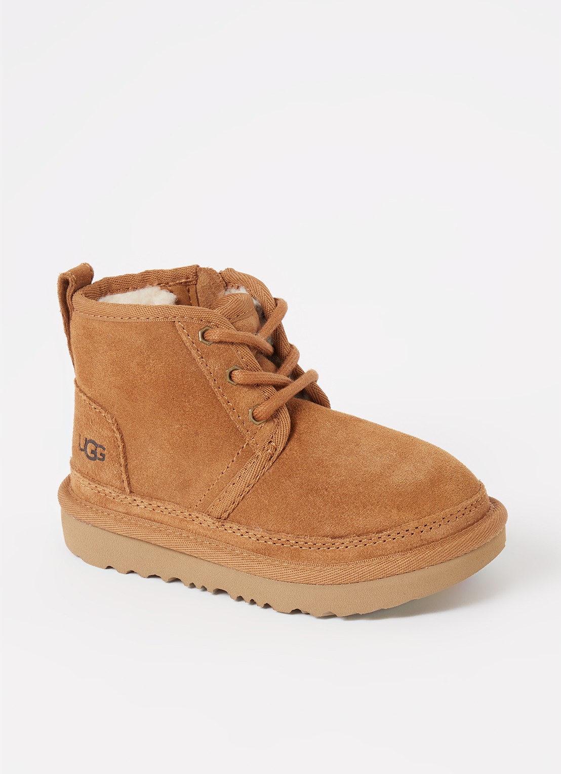 UGG Neumel II enkellaarsje van suède - voorkant cognac