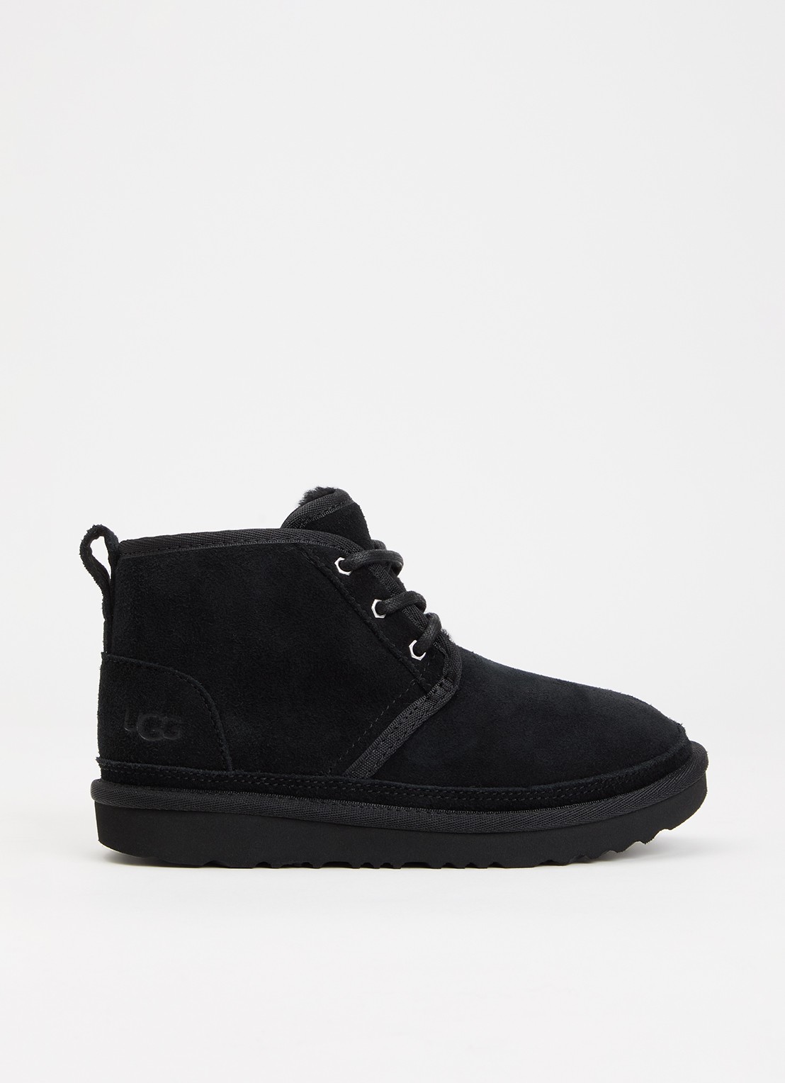 UGG Neumel II veterboot van suède  - voorkant 2 zwart