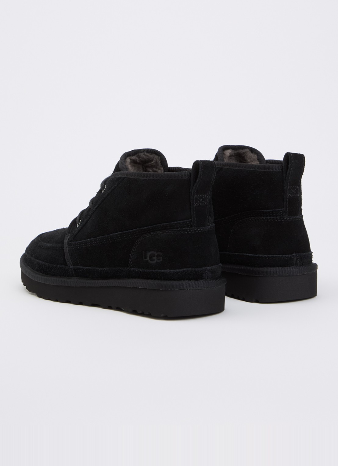 UGG Neumel Moc veterschoen van suède - achterkant 4 zwart