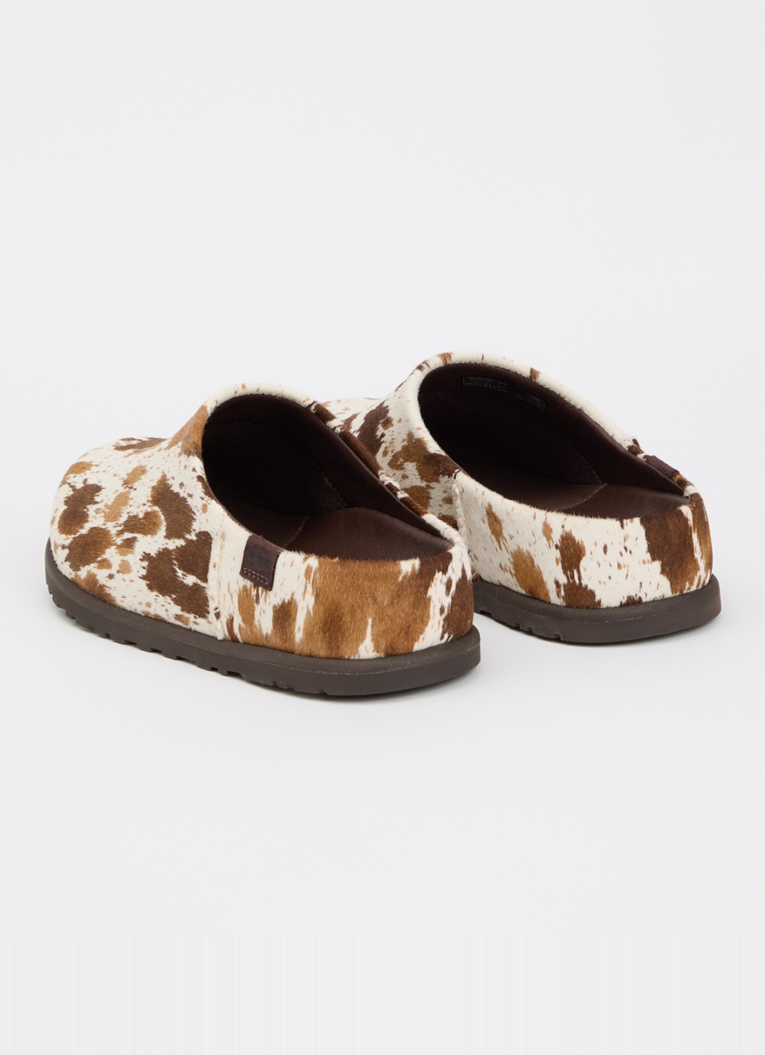 UGG Otzo Western muiltje van leer met ponyhair - achterkant 4 gebroken wit