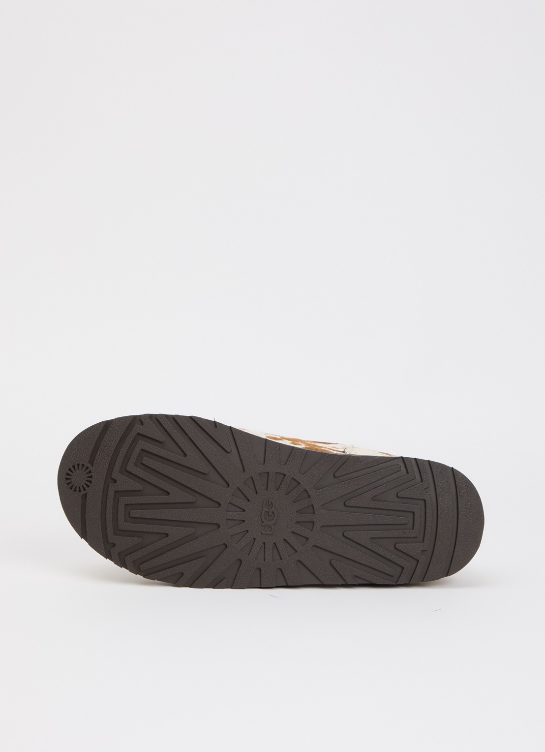 UGG Otzo Western muiltje van leer met ponyhair - detail 3 gebroken wit