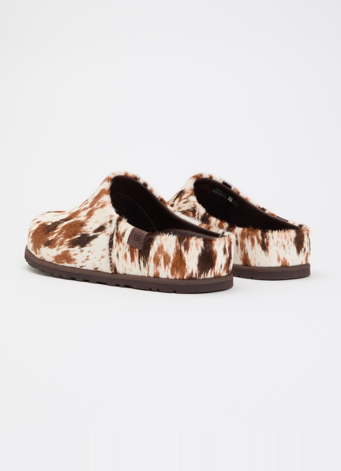 UGG Otzo Western muiltje van leer met ponyhair - achterkant 4 gebroken wit