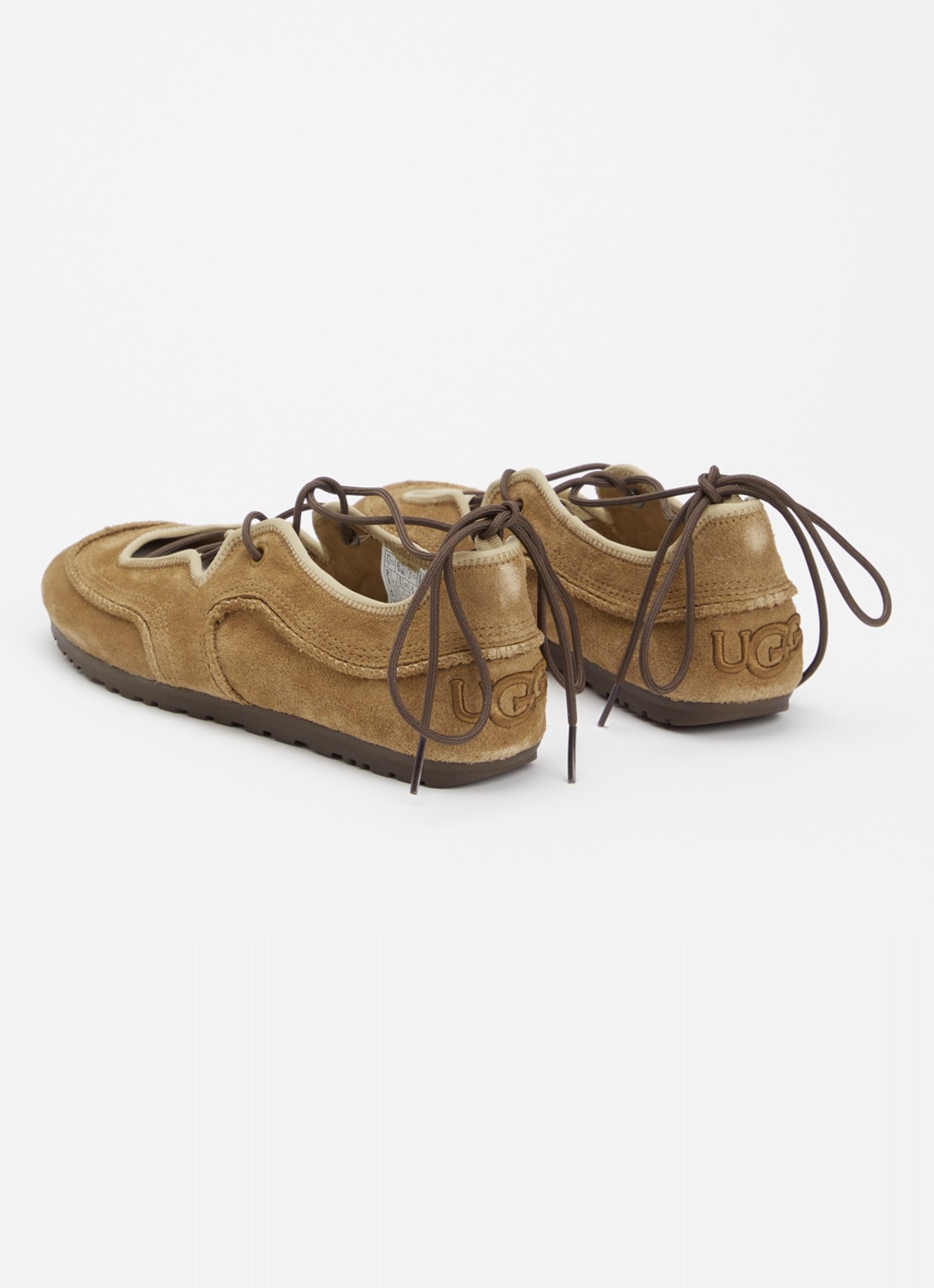 UGG Quill Ballet sneaker van suède - achterkant 5 bruin