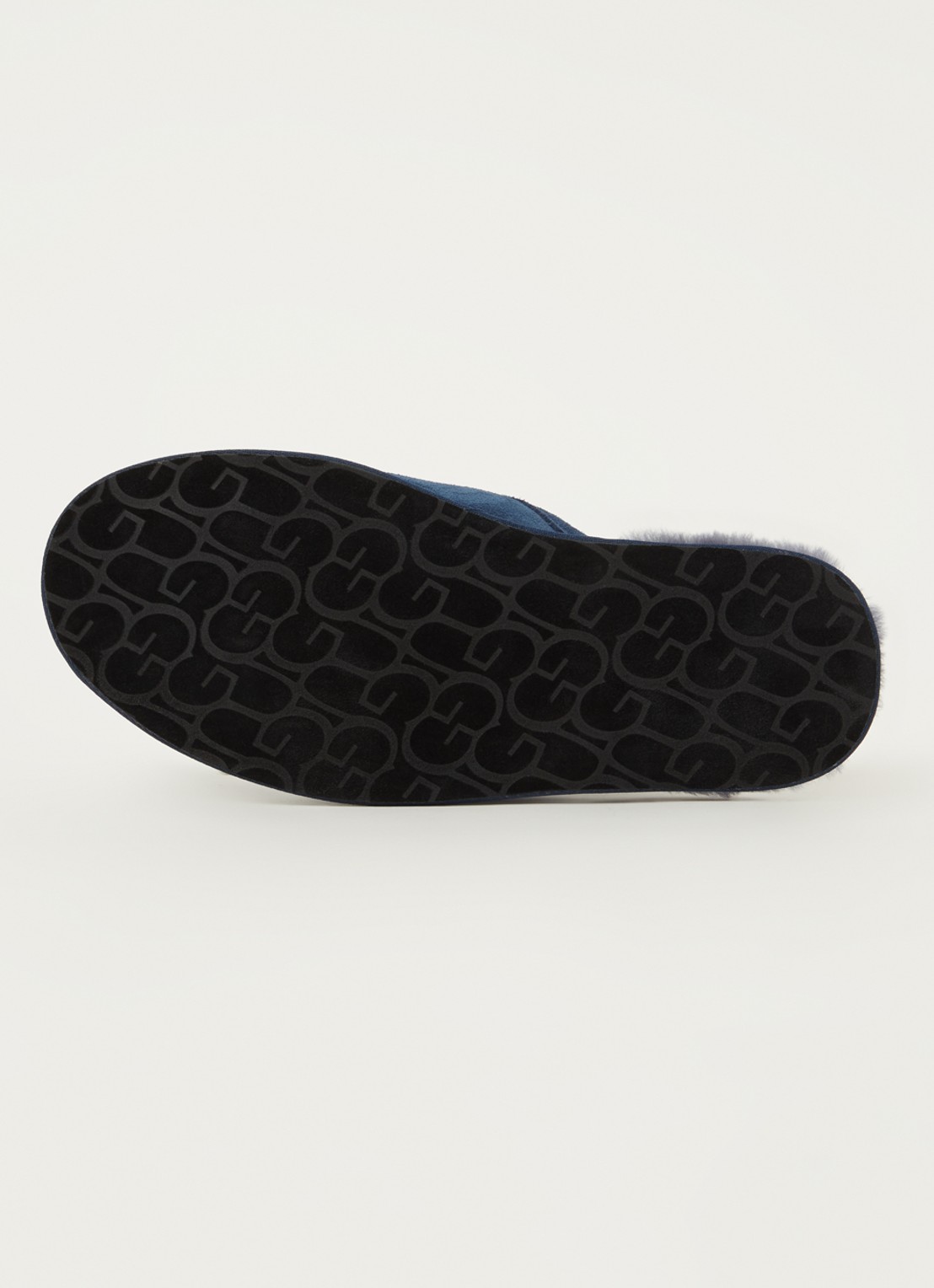UGG Scuff pantoffel van suède met schapenvacht - detail 2 indigo