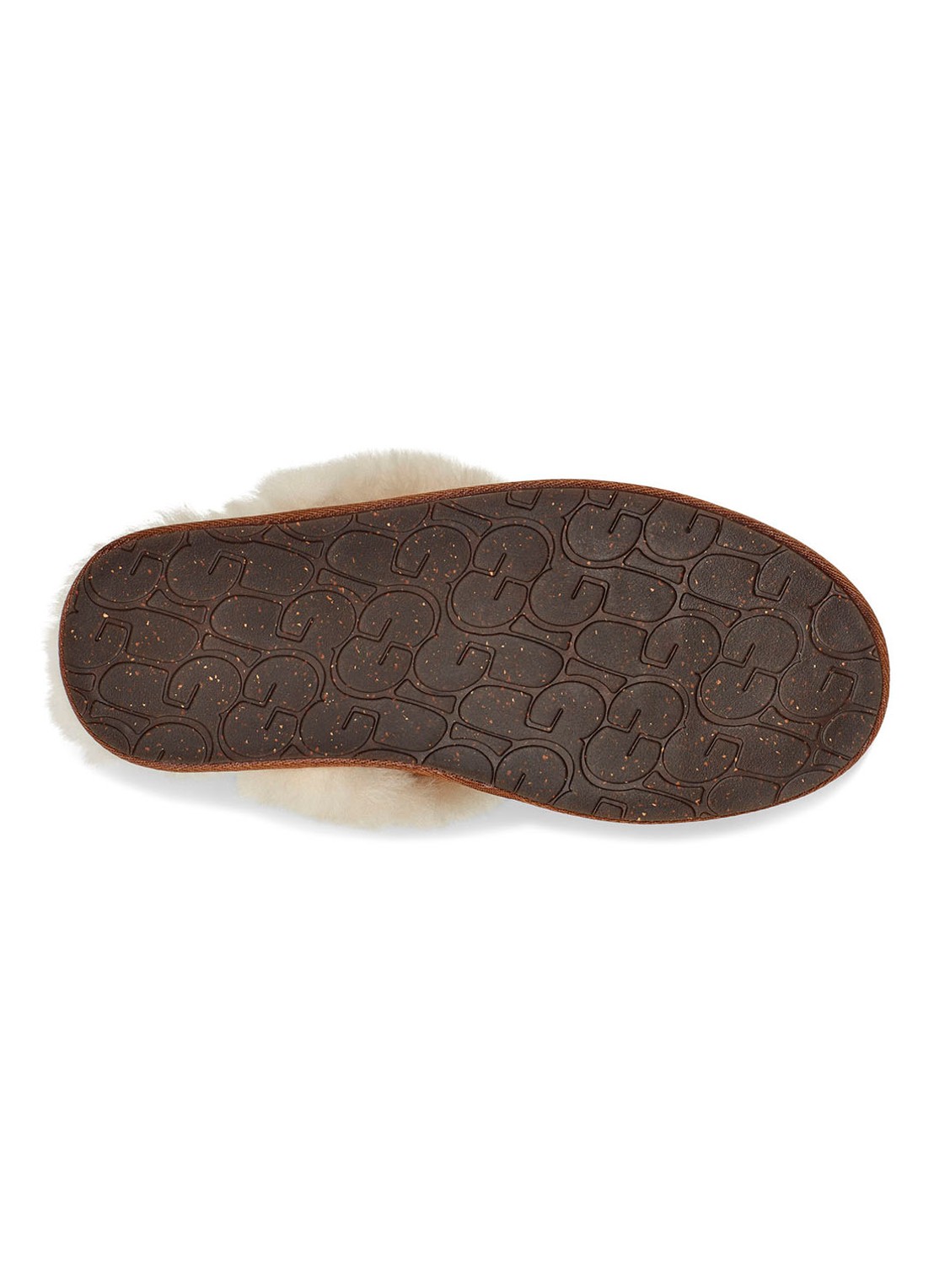UGG Scuffette II pantoffel met schapenvacht  - detail 2 cognac