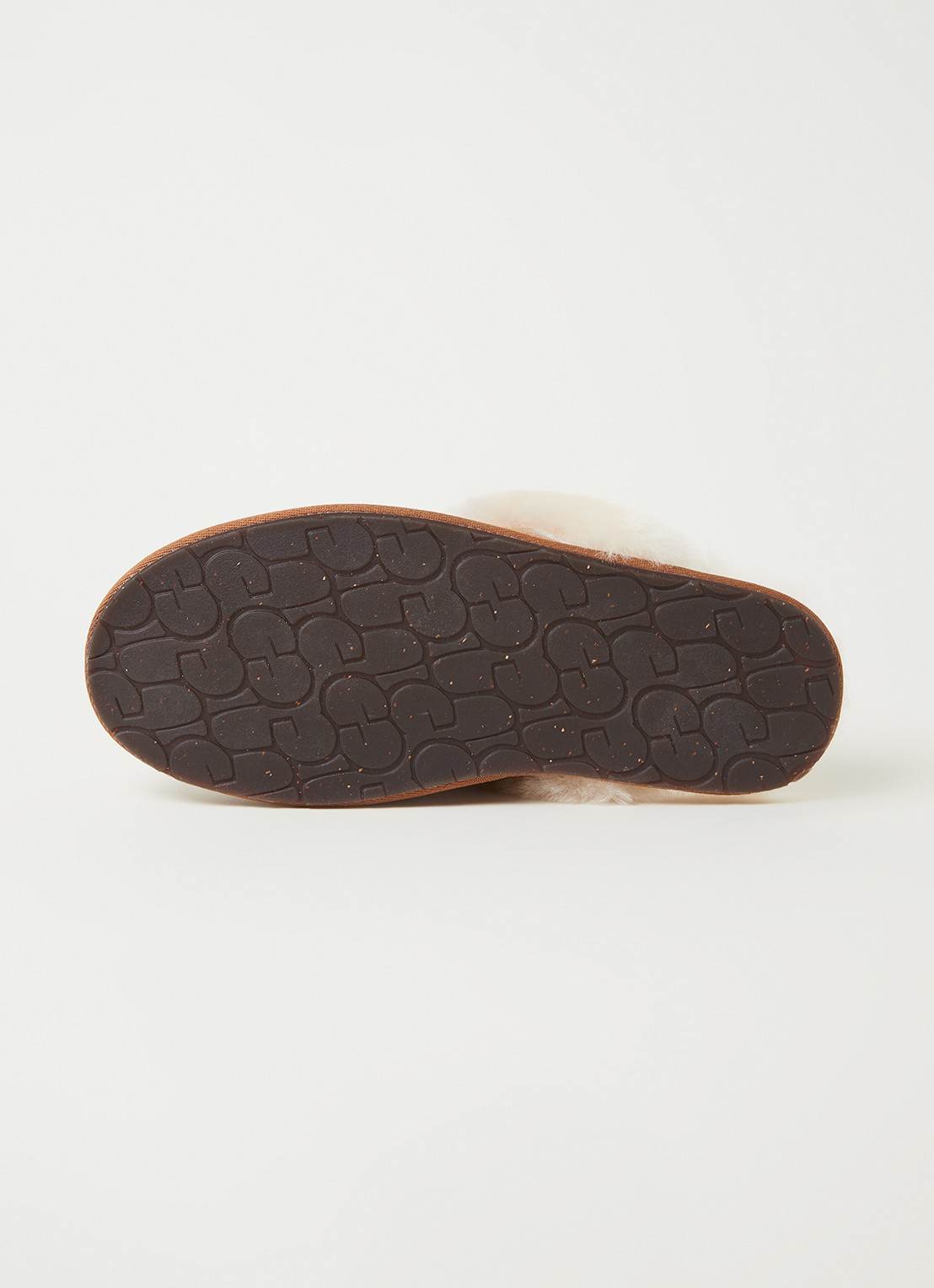 UGG Scuffette II pantoffel met schapenvacht  - detail 4 cognac