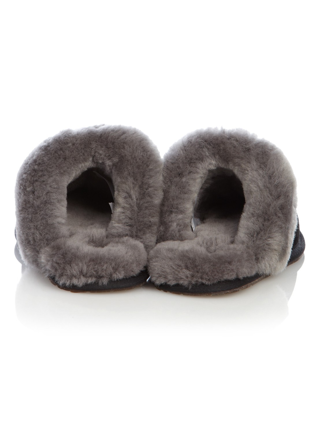 UGG Scuffette II pantoffel van suède - detail 2 zwart